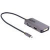 ディスプレイアダプター/USB Type-C接続/シングルモニター/4K60Hz HDMI/DVI/VGA/Thunderbolt 3 & 4/各種OS対応/3-in-1 USB Type-C マルチポートビデオ変換アダプター StarTech.com