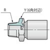 PF1704 x 4300L SUS R=R PF1704 (両端ステンレス金具R) 油圧ホース スリムタイプ パスカラート - fシリーズ (ネジサイズ1/4) BRIDGESTONE(ブリヂストン) 88175319