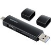 カードリーダー USB 5Gbps TypeC/TypeA SD+microSD サンワサプライ