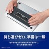 TR-LPS-HM-LGY 折りたたみ式ノートパソコンスタンド 高強度 貼り付け式 2WAYタイプ グレー トリニティ 88461750
