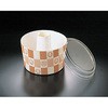 蓋付シフォンカップ エンブレム格子柄 天満紙器