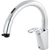 キッチン用 タッチレス水栓 ハンドシャワー付 乾電池式 INAX(LIXIL)