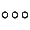 TSN-50-O アルファベットステッカー(英字・白)50×50 TRUSCO 89603866