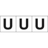 TSN-50-U アルファベットステッカー(英字・白)50×50 TRUSCO 89604006