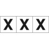 TSN-50-X アルファベットステッカー(英字・白)50×50 TRUSCO 89604067