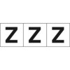 TSN-50-Z アルファベットステッカー(英字・白)50×50 TRUSCO 89604103