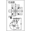 TYGUJB-100A ナイロンホイルウレタン自在車ストッパー付 TRUSCO 89611137