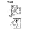 TYPUJB-100A 耐寒性ウレタンキャスター TRUSCO 89619065