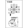 TYOJB-150A 耐油性ゴムキャスター TRUSCO 89619354