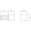 AFB-1W 25mmアルミフレーム用ジョイント TRUSCO 89692715
