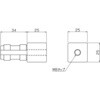 AFB-1W-H 25mmアルミフレーム用ジョイント TRUSCO 89692724