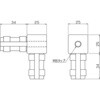AFB-2W-H 25mmアルミフレーム用ジョイント TRUSCO 89692742