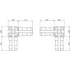 AFB-3W 25mmアルミフレーム用ジョイント TRUSCO 89692758