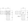 AFB-3W-H 25mmアルミフレーム用ジョイント TRUSCO 89692767