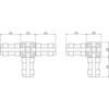 AFB-4W 25mmアルミフレーム用ジョイント TRUSCO 89692776