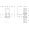 AFB-5W 25mmアルミフレーム用ジョイント TRUSCO 89692794