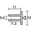 AFP3-1000 3mmパネルアダプタA TRUSCO 89692846