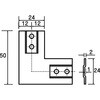 AFK-12L 25mmアルミフレーム用補強金物 TRUSCO 89692907