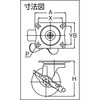 TYGB-65 TYGシリーズ 自在SP付 ゴム車 TRUSCO 89699837