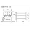TMVD-180 木工用バイス 台下型 TRUSCO 89704755