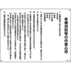 有機溶剤作業の心得標識 日本緑十字社