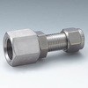 ステンレス製ダブルフェルール継手 メスパネルコネクタ(ミリサイズチューブとオスISOテーパーネジを接続) ハイロック