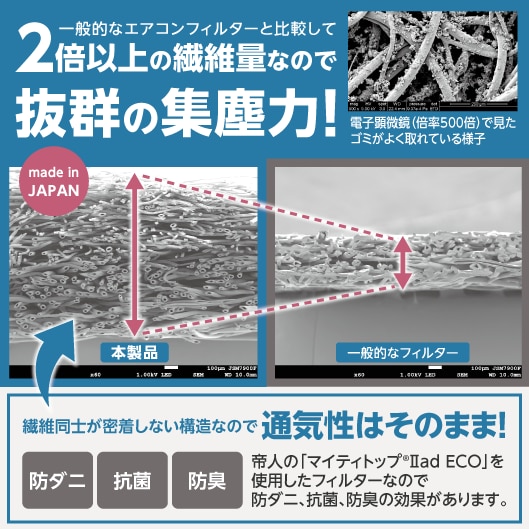 エアコンフィルター 防臭・抗菌仕様 1個 モノタロウ 【通販 エアコンフィルター 防臭・抗菌仕様 1個 モノタロウ 【通販