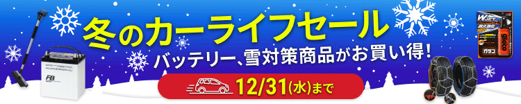 冬のカーライフセール