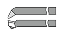 16R形先丸横剣バイト、16L形（左）