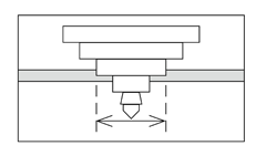 一本のドリルで加工