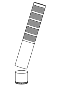 ワンタッチ組立LED積層信号灯