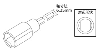 アイビーフォームタイ専用ソケットビット