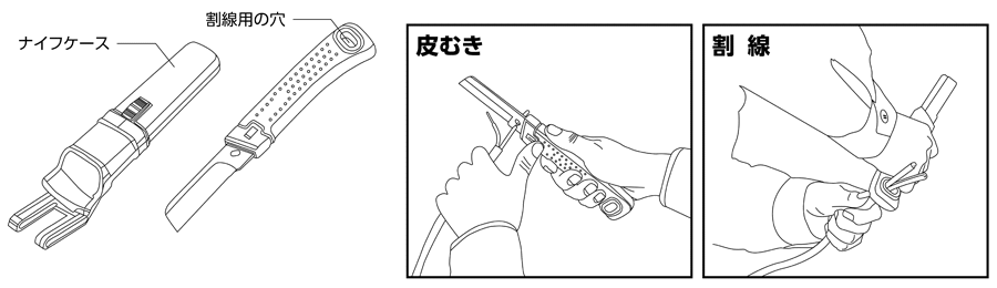 電工用ナイフ用途のいろいろ