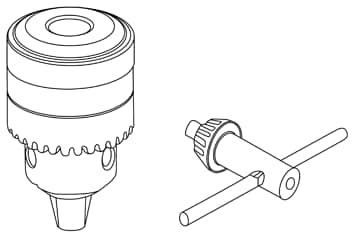 一般的なドリルチャック・ハンドル