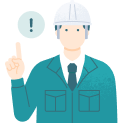 案内する人物のイラスト