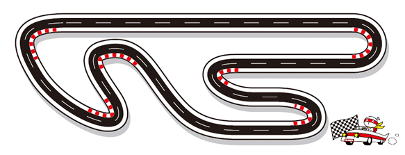 図2：循環するカーレーシングコース