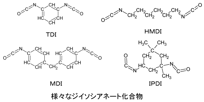 様々なジイソシアネート化合物