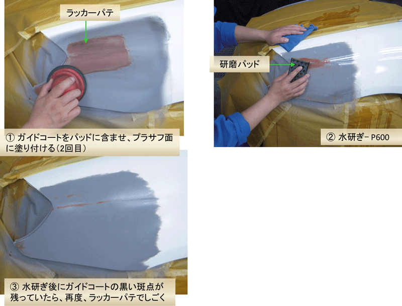 プラサフ面の精密研磨作業