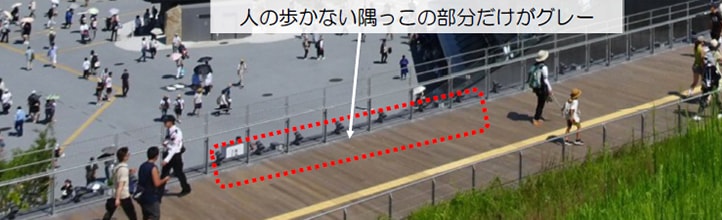 図-5 (図5-52) 大屋根リングの床材の変色箇所