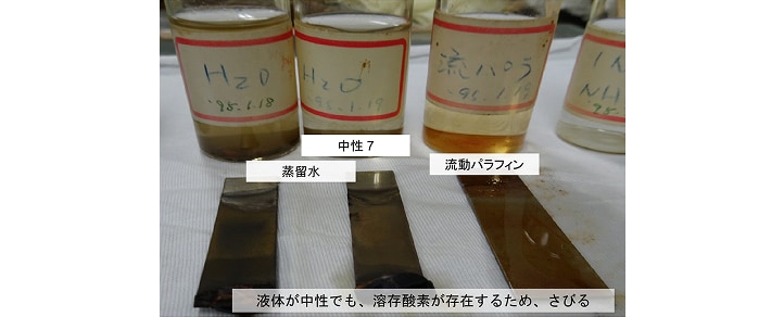 図6-5 中性水溶液に30年間浸せきした鋼材